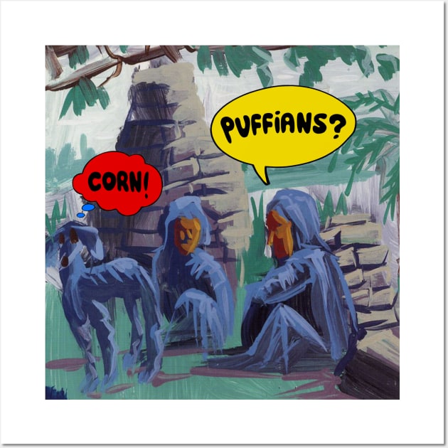 Limited Edition Wowee Zowee Pavement Inspired Corn Puffians Design! Wall Art by Corn Puff Records